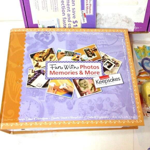 Creating Keepsakes Fun w/ Photos Memories & More Binder Idea Book Scrapbook New - Picture 2 of 10